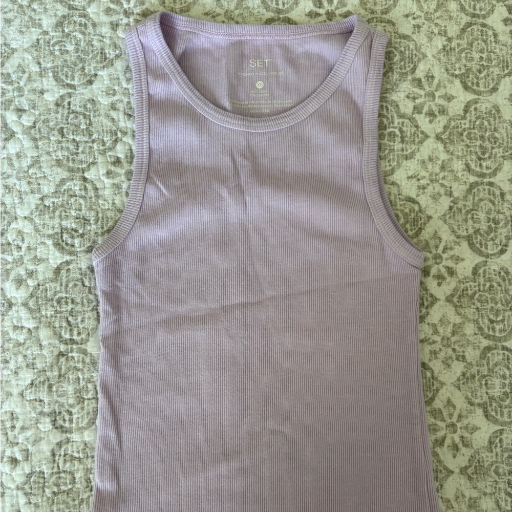 Set Active Lilac Tank Top Size XS NWOT
